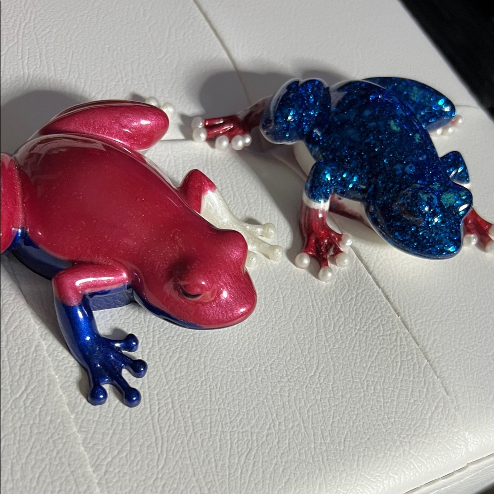 Colorful Frog Figurines